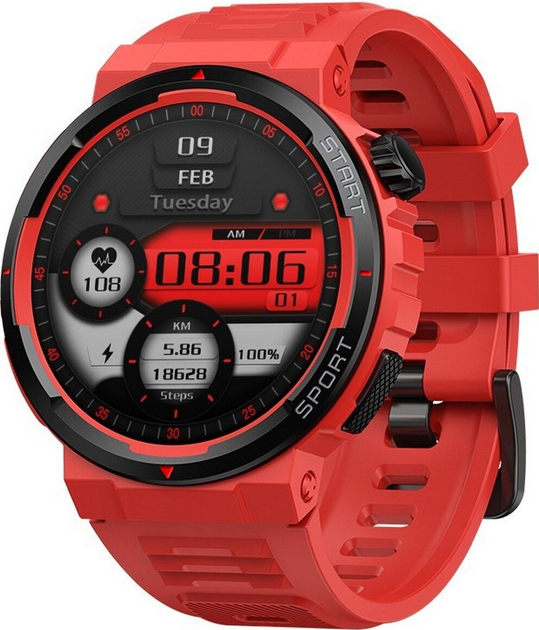 Смарт-годинник Zeblaze Ares 3 Plus Flame Red (6946639813236) - зображення 1