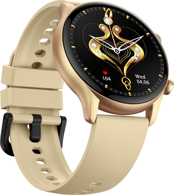 Смарт-годинник Zeblaze Btalk 3 Plus Champagne Gold (6946639813168) - зображення 2