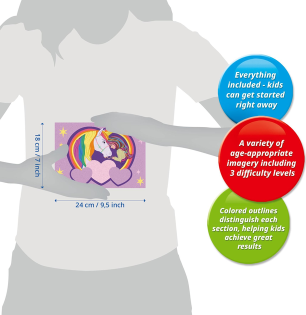 Malowanie po numerach Ravensburger Creart dla dzieci: Unicorn Academy 18 x 24 cm (4005556258925) - obraz 5