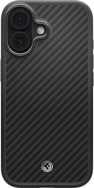 Etui plecki Spigen Enzo Aramid "T" MagSafe do Apple iPhone 17 Black/Silver (8800283311181) - obraz 2