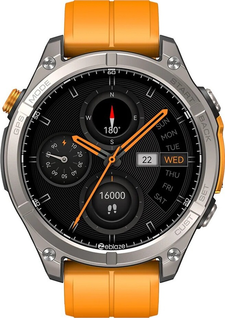 Смарт-годинник Zeblaze Stratos 4 Electric Orange (6946639813854) - зображення 2