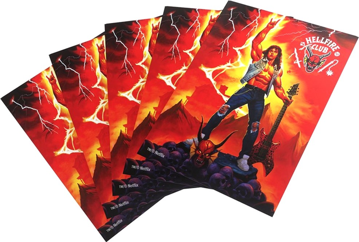 Протектори для карт Gamegenic Stranger Things - Hellfire Club Art Sleeves - Eddie Munson (4251715413340) - зображення 2