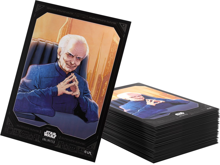 Koszulki na karty Gamegenic Star Wars Unlimited - Chancellor Palpatine (4251715419182) - obraz 3