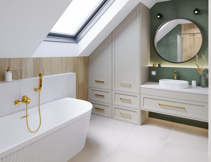 Bateria wannowa Invena Glamour Złota - obraz 5