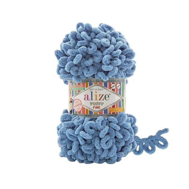 Пряжа Alize Puffy Fine 374 - Фото 1 Пряжа Alize Puffy Fine 374 - изображение 1