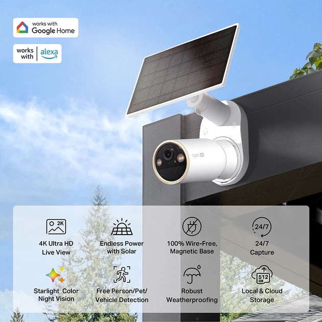 Kamera IP TP-Link Tapo C460 KIT White - obraz 4