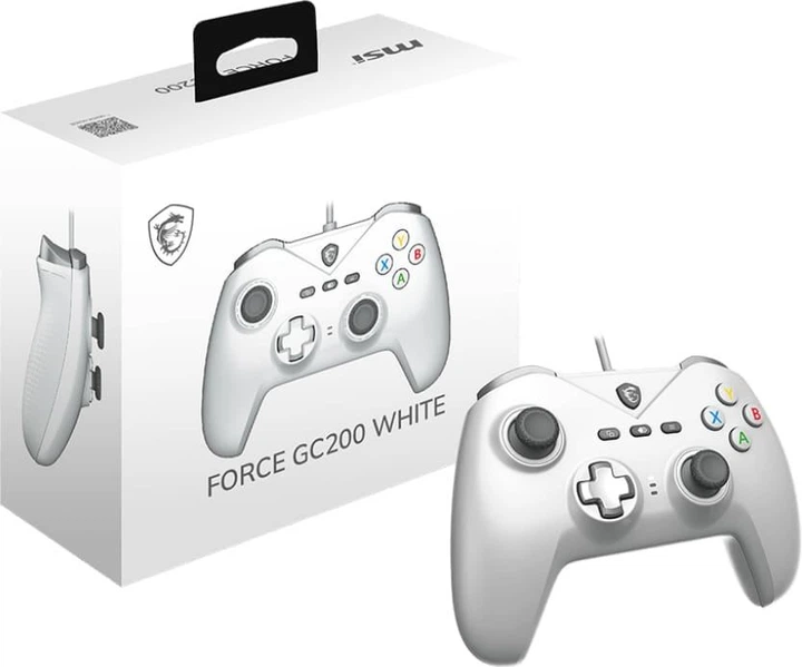 Геймпад MSI FORCE GC200 White (S10-04G0120-EC4) - Фото 5 Геймпад MSI FORCE GC200 White (S10-04G0120-EC4) - изображение 5