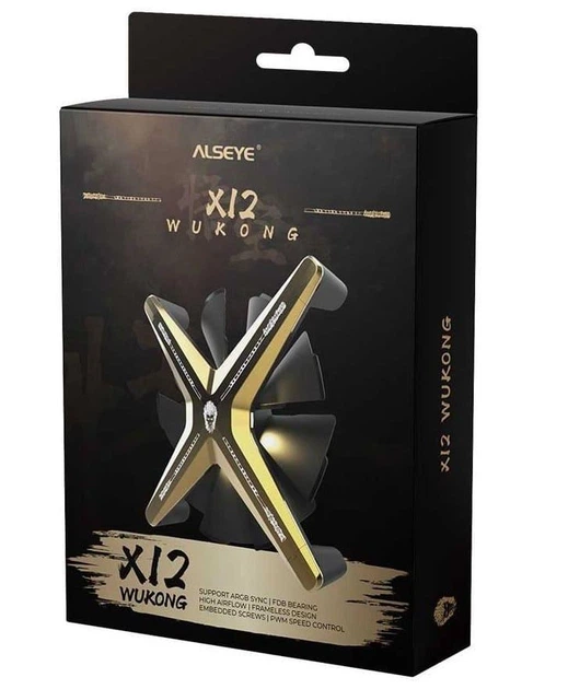 Вентилятор alseye X12 Golden WK Push (AS.04.03.0024) - Фото 7 Вентилятор alseye X12 Golden WK Push (AS.04.03.0024) - изображение 7