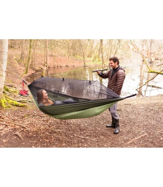 Гамак одномісний Amazonas Adventure Moskito Thermo, 275 х 140 см - коричнево-зелений - Фото 5 Гамак одномісний Amazonas Adventure Moskito Thermo, 275 х 140 см - коричнево-зелений - изображение 5