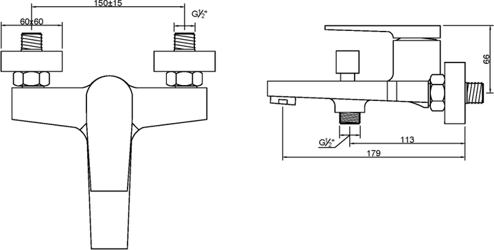 Bateria wannowa Invena Midnight Czarno-złota - obraz 4