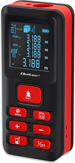 Лазерний далекомір Qoltec 50688 LCD 120m (5901878506883) - зображення 2