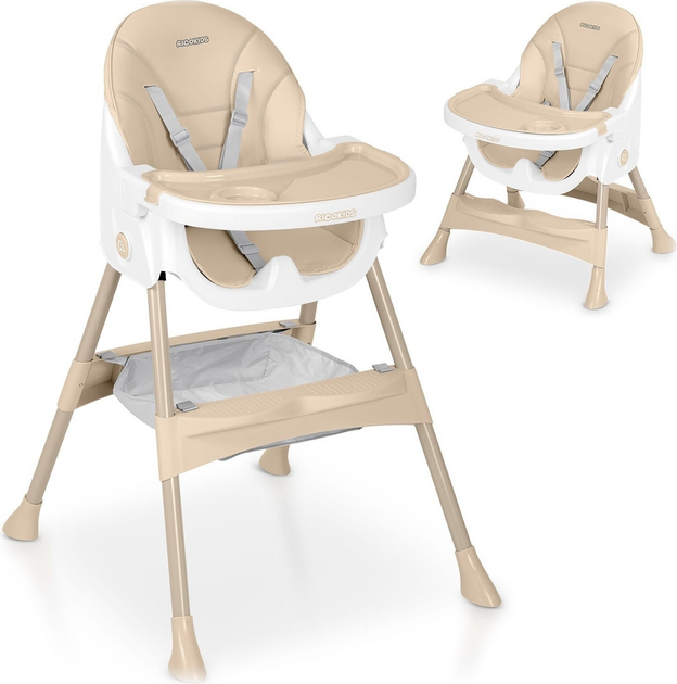 Krzesełko do karmienia Ricokids Mani 3 w 1 Beżowe (5903890622152) - obraz 8