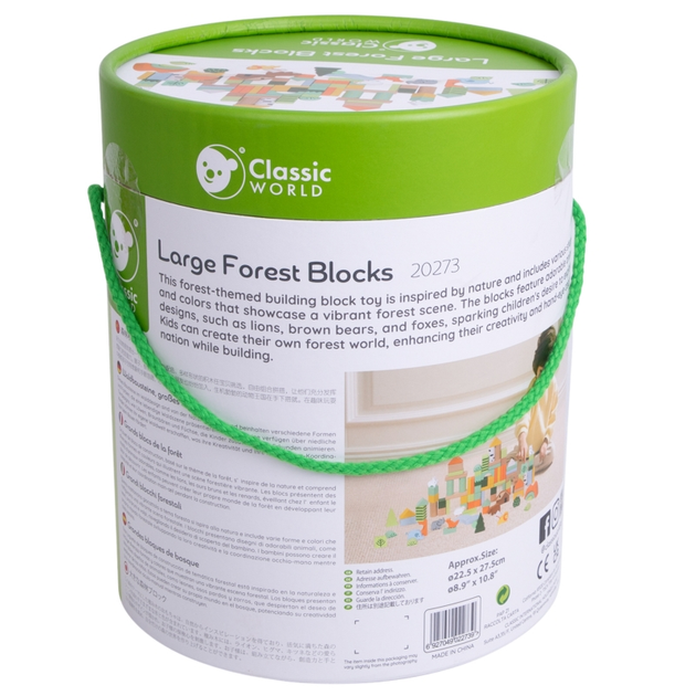 Klocki drewniane Classic World Leśny Świat 100 elementów (6927049022739) - obraz 3
