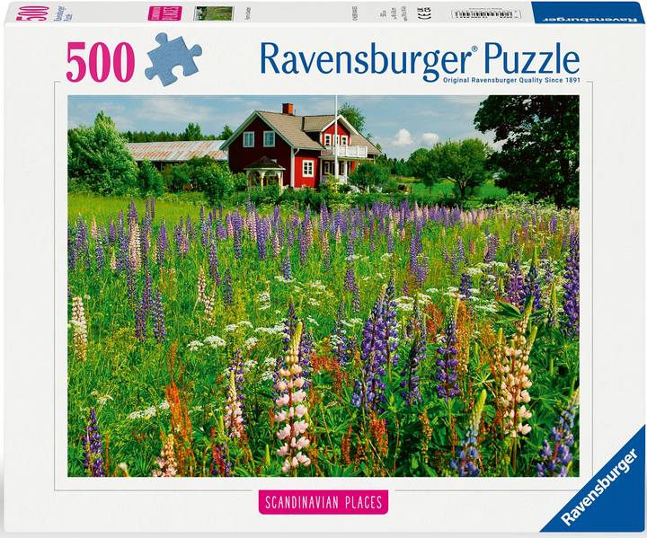 Пазл Ravensburger Луг у Швеції 500 елементів 12000844 (4005555008446) - зображення 1
