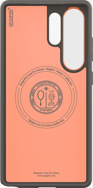 Панель Spigen Nano Pop MagFit для Samsung Galaxy S25 Ultra Papaya Gray (8809971238892) - зображення 4