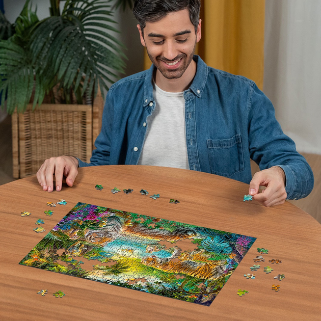 Пазл Ravensburger Сім'я тигрів 500 елементів 12001384 (4005555013846) - зображення 3