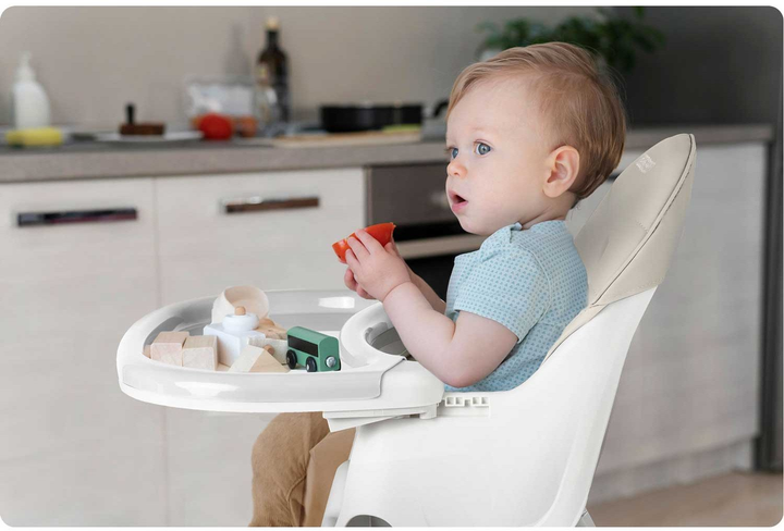 Krzesełko do karmienia Ricokids Milo 3 w 1 Szare + Śliniaczek (5903890632267) - obraz 12