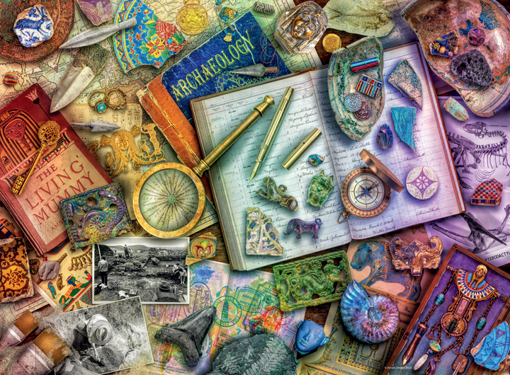 Пазл Ravensburger The Archaeologist's Desk 500 елементів 12000699 (4005555006992) - зображення 2
