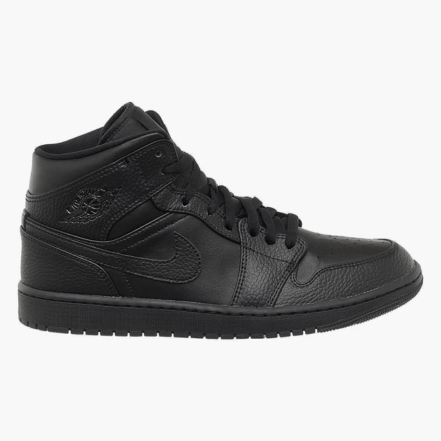 Кроссовки мужские Jordan 1 Mid Triple Black 47 Чорний 554724-091 - Фото 2 Кроссовки мужские Jordan 1 Mid Triple Black 47 Чорний 554724-091 - изображение 2