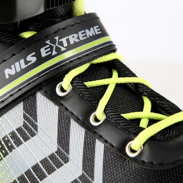 Ролики Nils Extreme 4 в 1 зі змінними пластинами для фігурного катання Чорно-зелені S 29-33 (5907695599466) - зображення 10