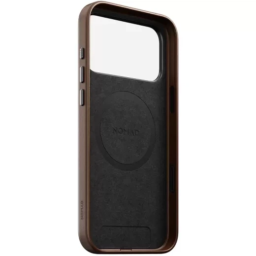 Кожаный чехол Nomad Traditional Leather Case Brown для iPhone 17 Pro (NM011949858) - изображение 5