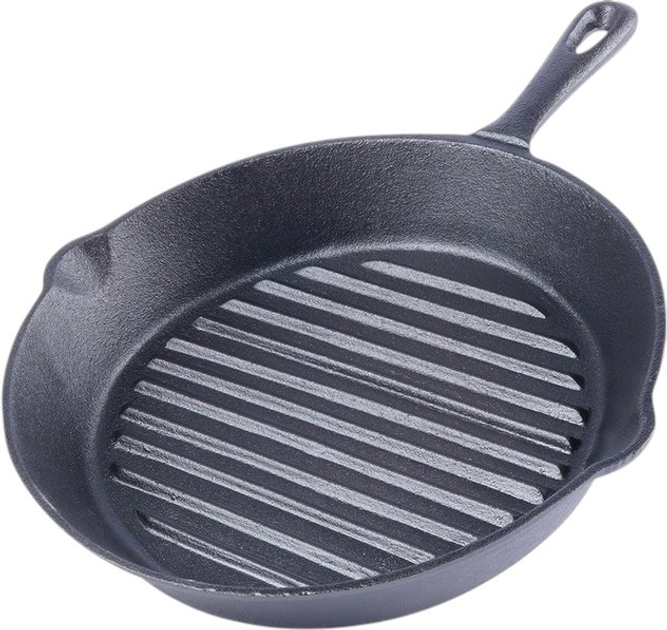 Patelnia do grillowania Orion Litina żeliwna 24 cm (8592381157678) - obraz 1