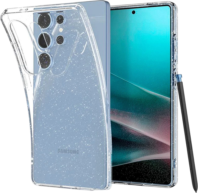Панель Spigen Liquid Crystal Glitter для Samsung Galaxy S25 Ultra Transparent (8809971237819) - зображення 1