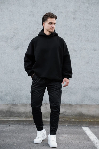 Чоловічі Бавовнянні Штани Карго Reflective 2026 Black M (8055481) - зображення 2