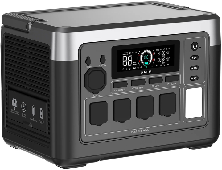 Зарядна станція Oukitel P1000E Plus + solar panel 100W / 1800 Вт / 1024 Вт⋅год / LiFePO4 (8901647324172) - зображення 3