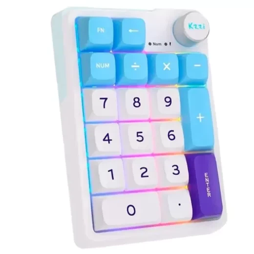 Беспроводная клавиатура KZZI K20 Multi-function Knob Numpad (Meeting Switch) Blue Sea (6935280823404) - изображение 2