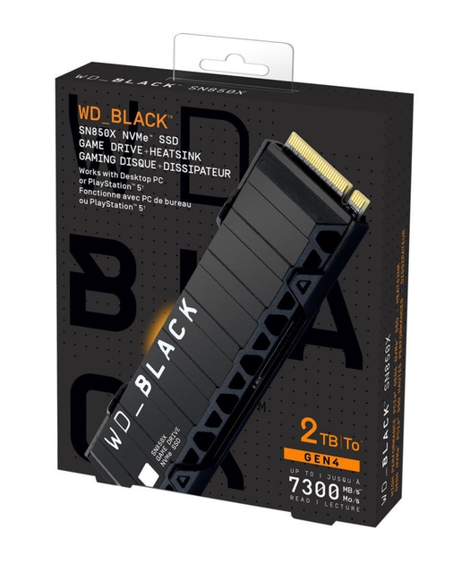 SSD накопитель Western Digital WD Black SN850X 2 TB