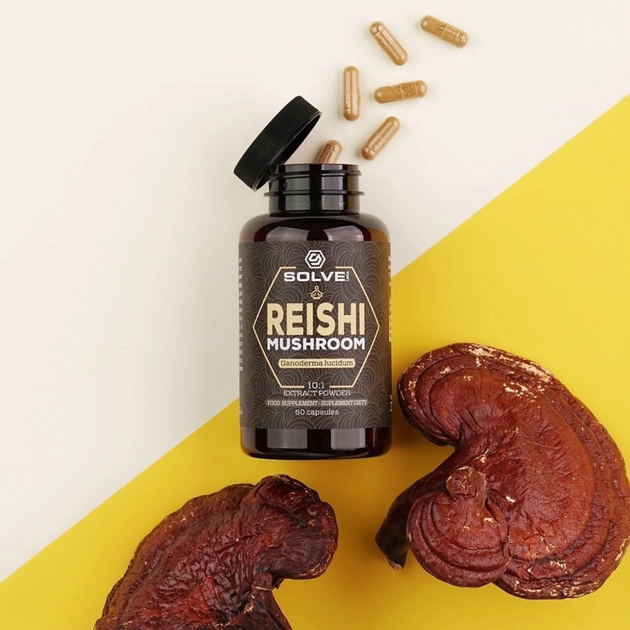Suplement diety Solve Labs Ekstrakt Mushroom Reishi 60 kapsulek (5903293767399) - obraz 5