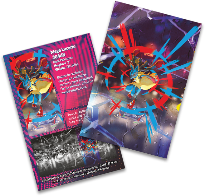 Dodatek do gry planszowej Pokemon TCG: Mega Heroes Mini Tin - Lucario (196214112964) - obraz 2