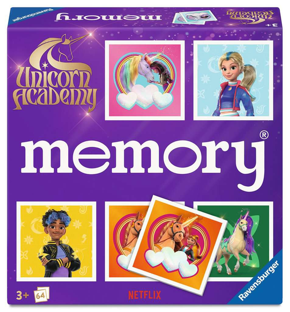 Настільна гра Ravensburger Memory Unicorn Academy (4005556247783) - зображення 1