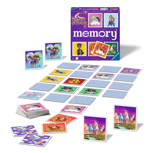 Настільна гра Ravensburger Memory Unicorn Academy (4005556247783) - зображення 2