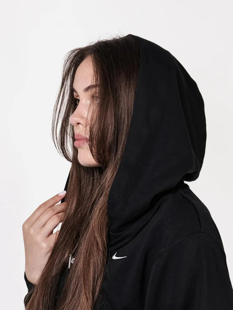 Bluza damska rozpinana streetwear z kapturem Nike W Nsw Nk Chll Ft Fz Hdy FN2415-010 L Czarna (196974849551) - obraz 6