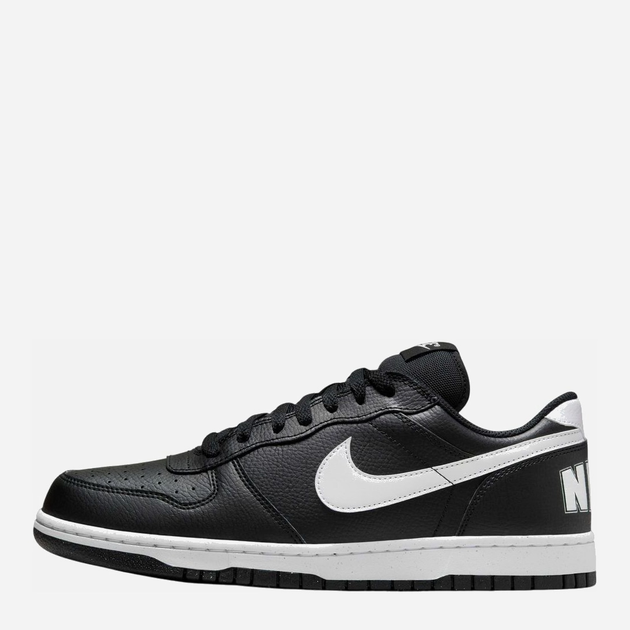 Чоловічі кеди низькі Nike Big Low 355152-016 44.5 (10.5US) Чорні з білим (91201781195) - зображення 2