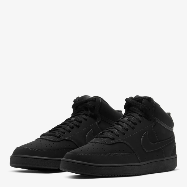 Sneakersy męskie za kostkę Nike Court Vision Mid CU6620-001 42.5 (9US) Czarne (193657736337) - obraz 4