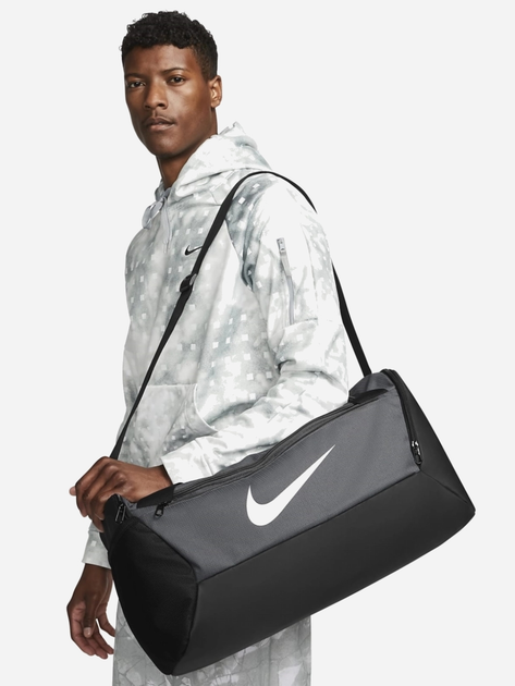 Спортивна сумка тканинна Nike Nk Brsla S Duff - 9.5 (41L) DM3976-068 Сіра (195871703799) - зображення 2