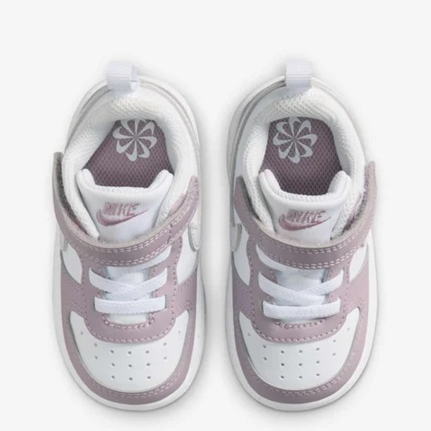 Sneakersy dziecięce dla dziewczynki na rzepy Nike Court Borough Low Recraft (Td) DV5458-134 19.5 (4US) Białe (198484278128) - obraz 5