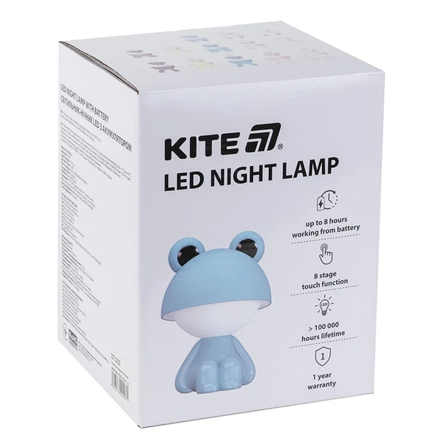 Светильник-ночник LED с аккумулятором Cute Bunny Kite K25-316-1-4, персиковый - изображение 3