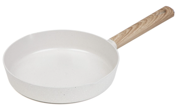 Patelnia Homla Loreburn z powłoką ceramiczną Biała 24 cm (5904183887548) - obraz 1