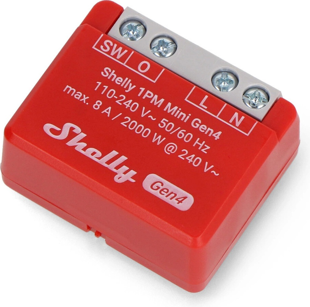 Inteligentny przekaźnik Shelly 1PM Mini Gen4 (3800238070809) - obraz 2