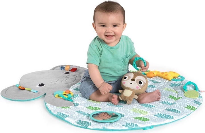 Mata edukacyjna Bright Starts Hug-n-Cuddle Activity Gym Słonik 12590 (74451125902) - obraz 5