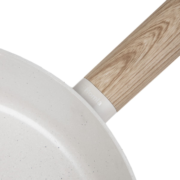 Patelnia Homla Loreburn z powłoką ceramiczną Biała 28 cm (5904183887555) - obraz 3