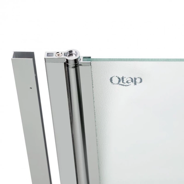 Штора на ванну Qtap Standard CRM407513APL Стекло Pear 75х140 см левая - изображение 6