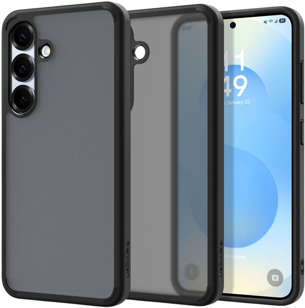 Etui Spigen Ultra Hybrid do Samsung Galaxy S25 Black (8809971238380) - obraz 1