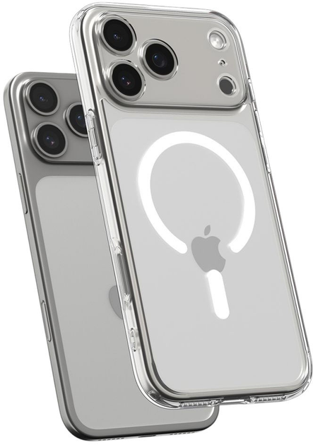 Etui plecki Spigen Ultra Hybrid MagSafe Case do Apple iPhone 17 Pro Clear White (8800283314786) - obraz 5
