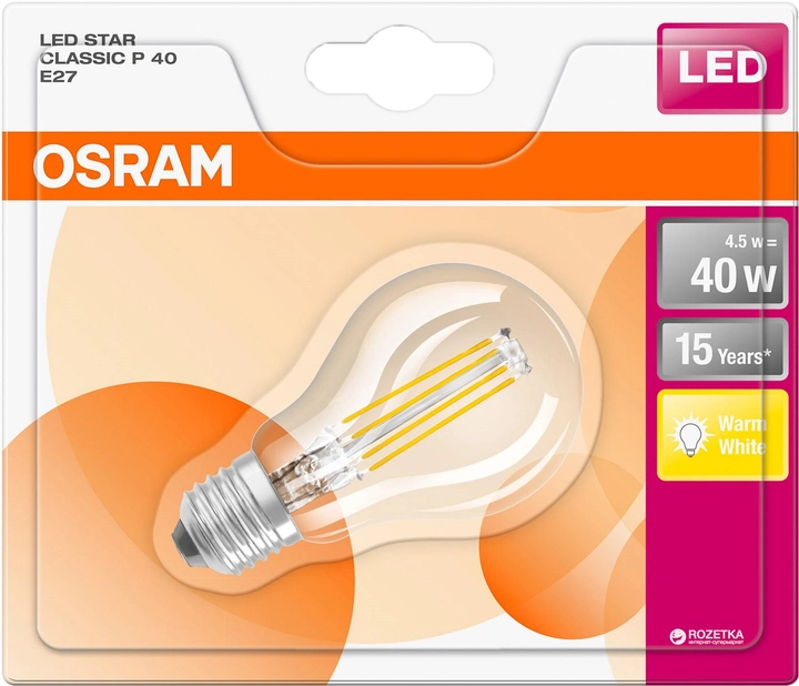 Osram LED Star LED-Lampe R50 40 3.5W-46W 230lumen E27 2700k 36° Reflektor EEK A+ 