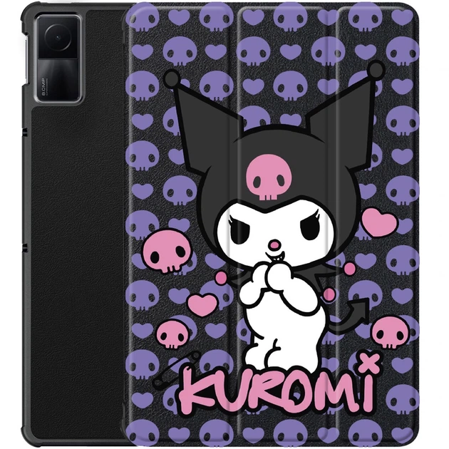 Чохол для Xiaomi Redmi Pad Kuromi Purple Skull (59135) - Фото 1 Чохол для Xiaomi Redmi Pad Kuromi Purple Skull (59135) - изображение 1
